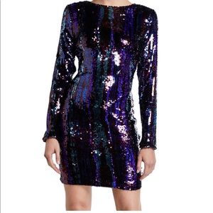 Dress the Population multicolor sequin dress